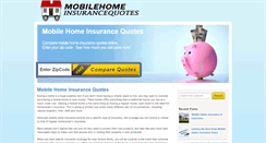 Desktop Screenshot of mobilehomeinsurancequotes.org